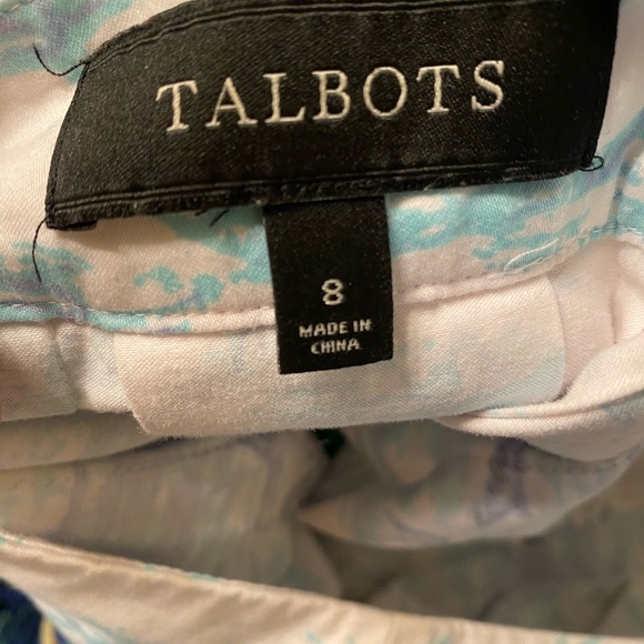 Talbots Circle Skirt, size 8, Blue & Green - Picture 4 of 4